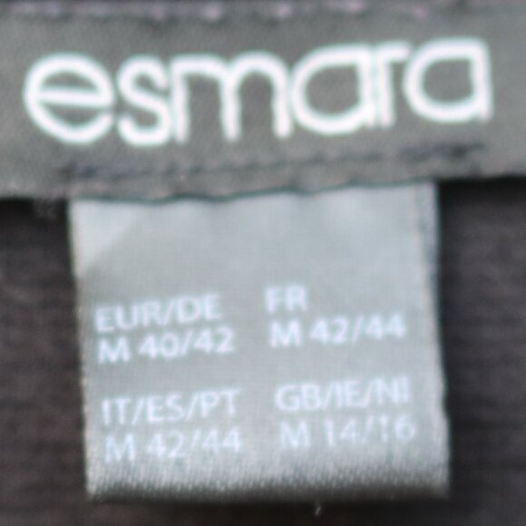 Esmara Black Short Sleeve Exposed Back Zipper Knit Cotton Blend Sheath Dress MED - Picture 6 of 7